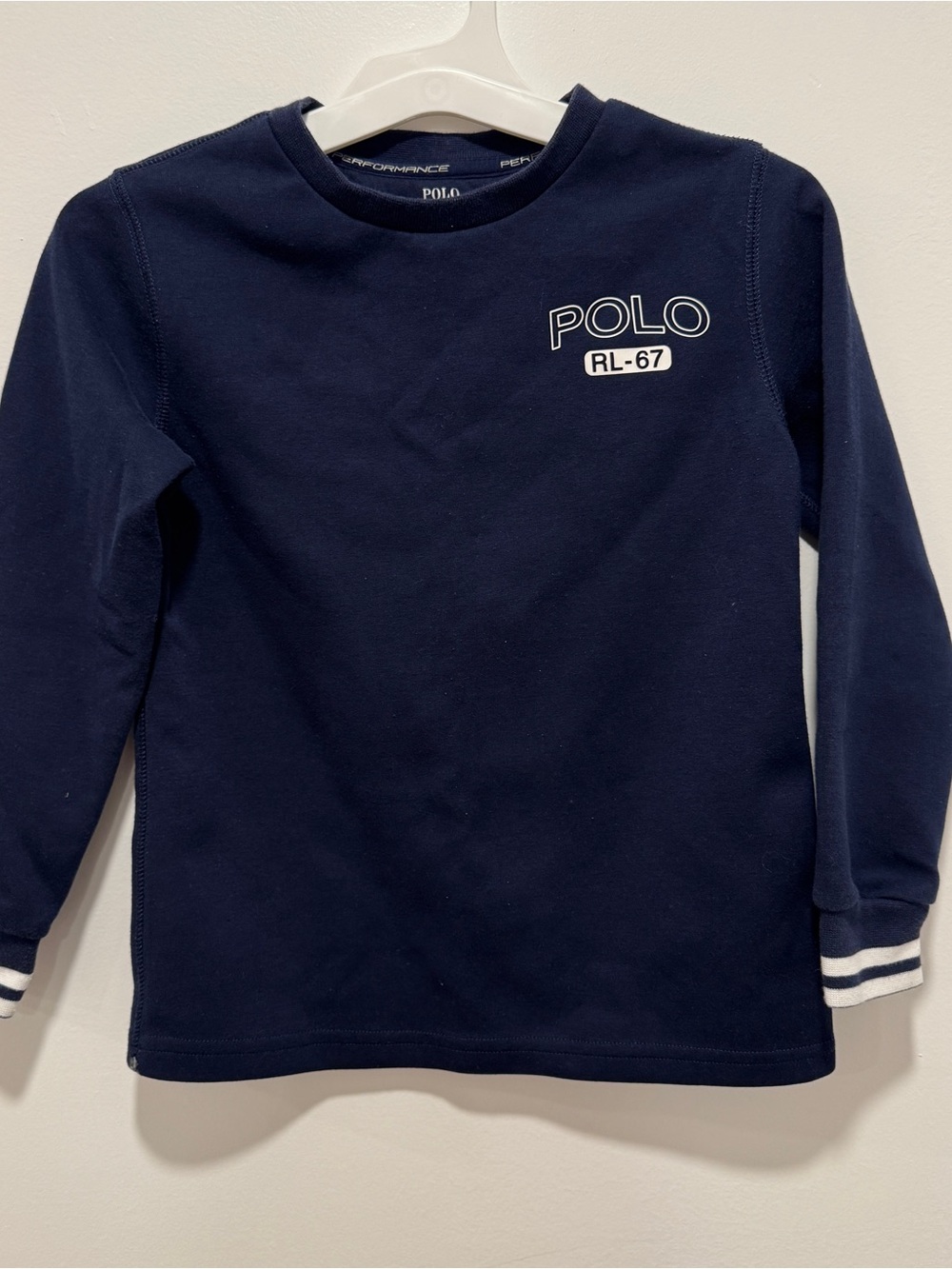 Polo by Ralph Lauren Navy Sweatshirt with White RL-67 Patch